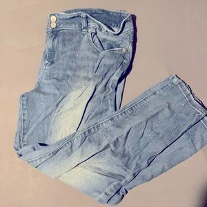SoHo Sequenced Boyfriend Jeans